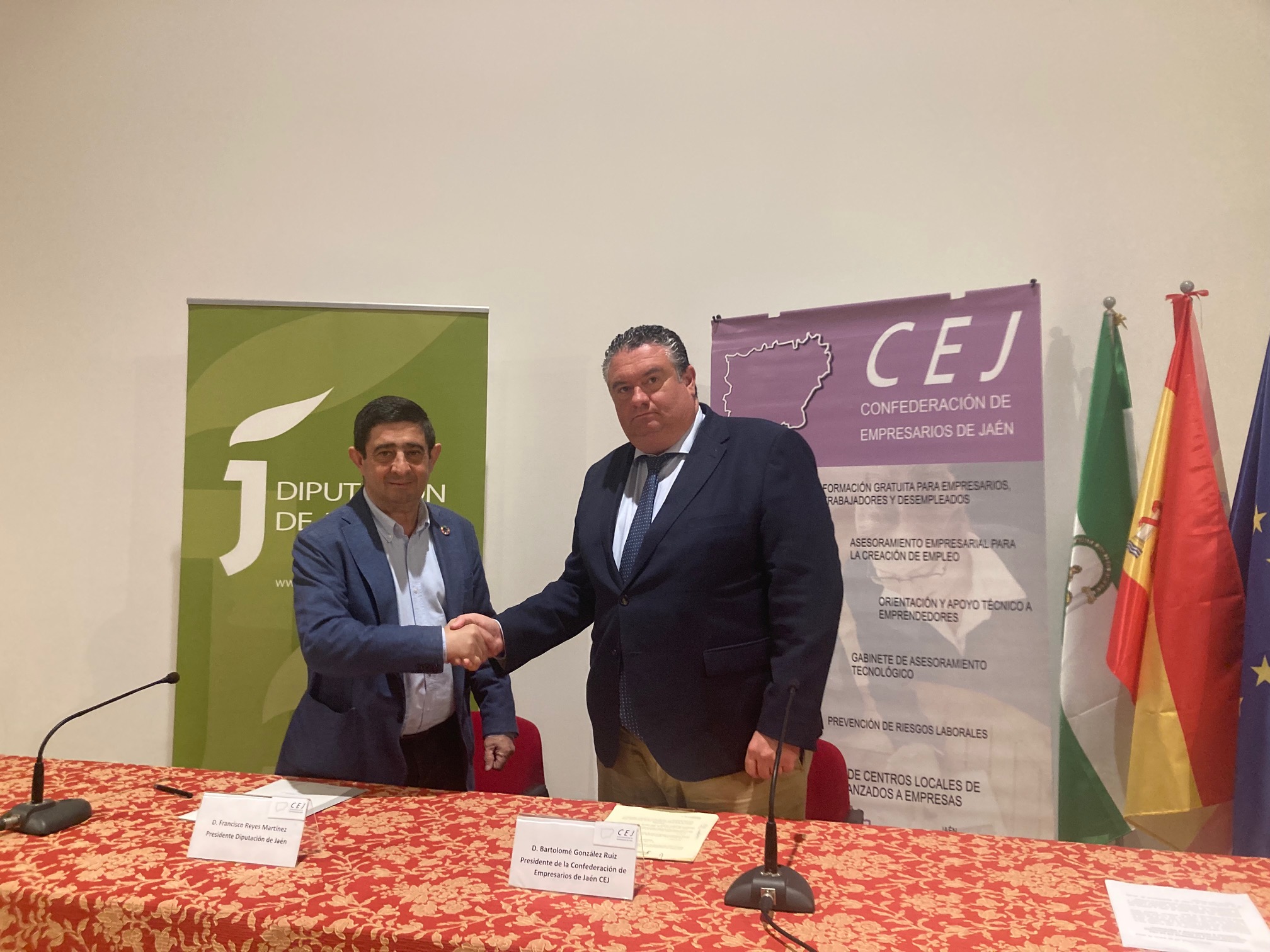 Acuerdo de la Diputación y la CEJ para impulsar la economía circular mediante el proyecto ‘Jaén Simbiosis Industrial’