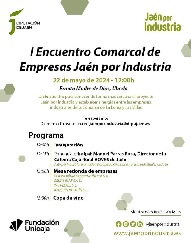 Úbeda acoge el I Encuentro Comarcal de Empresas Jaén por Industria
